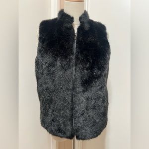 Vintage Ralph Lauren Traditional Winter Goods Faux Fur Vest Jacket PM